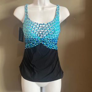 Profile by Gottex Swimsuit Tankini Top Separates 8 Medium New